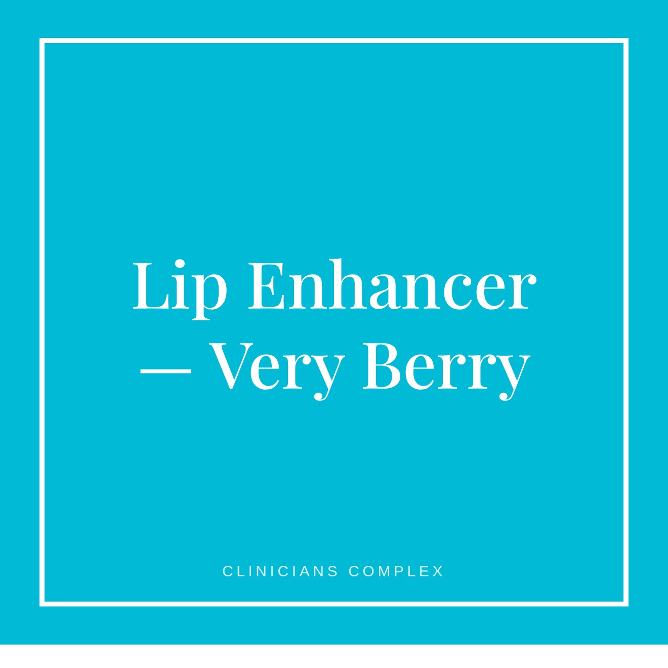 Clinicians Complex Lip Enhancer — Very Berry