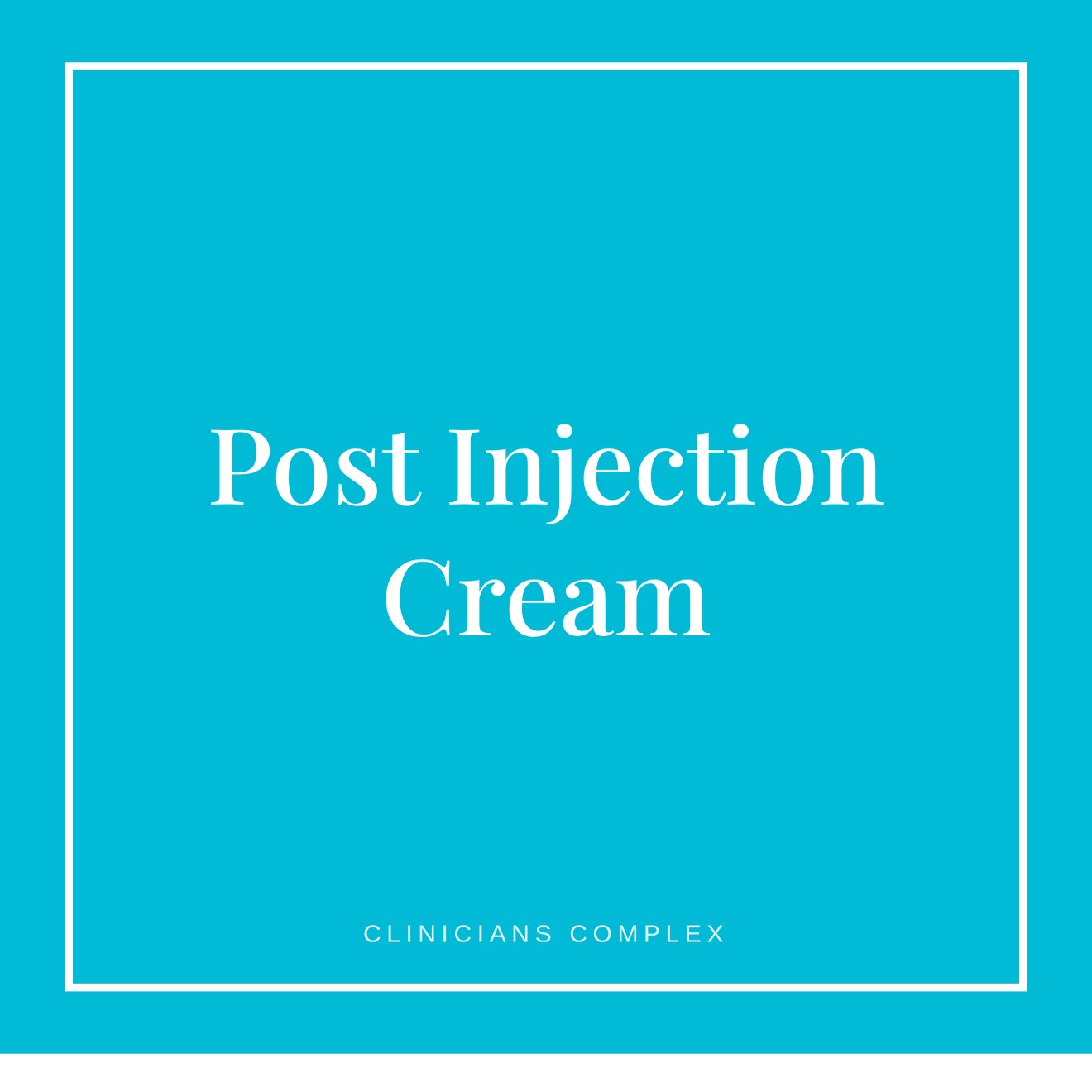 Clinicians Complex Post Injection Cream