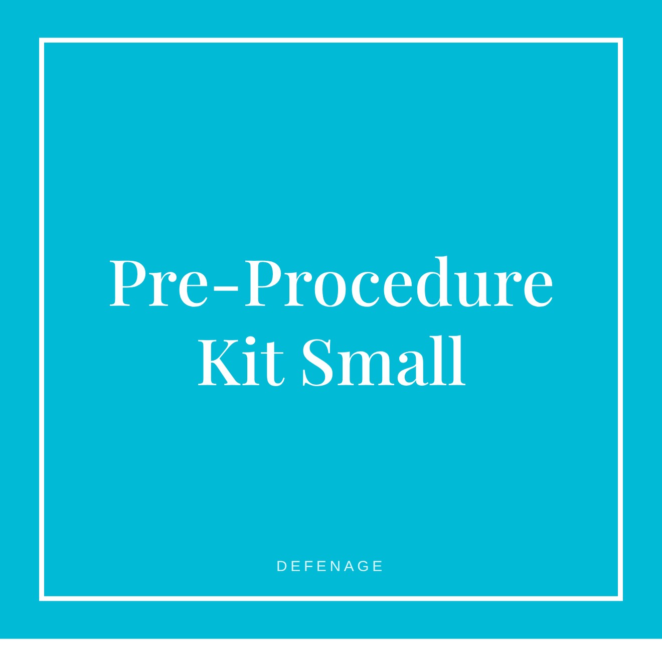DefenAge Pre-Procedure Kit Small