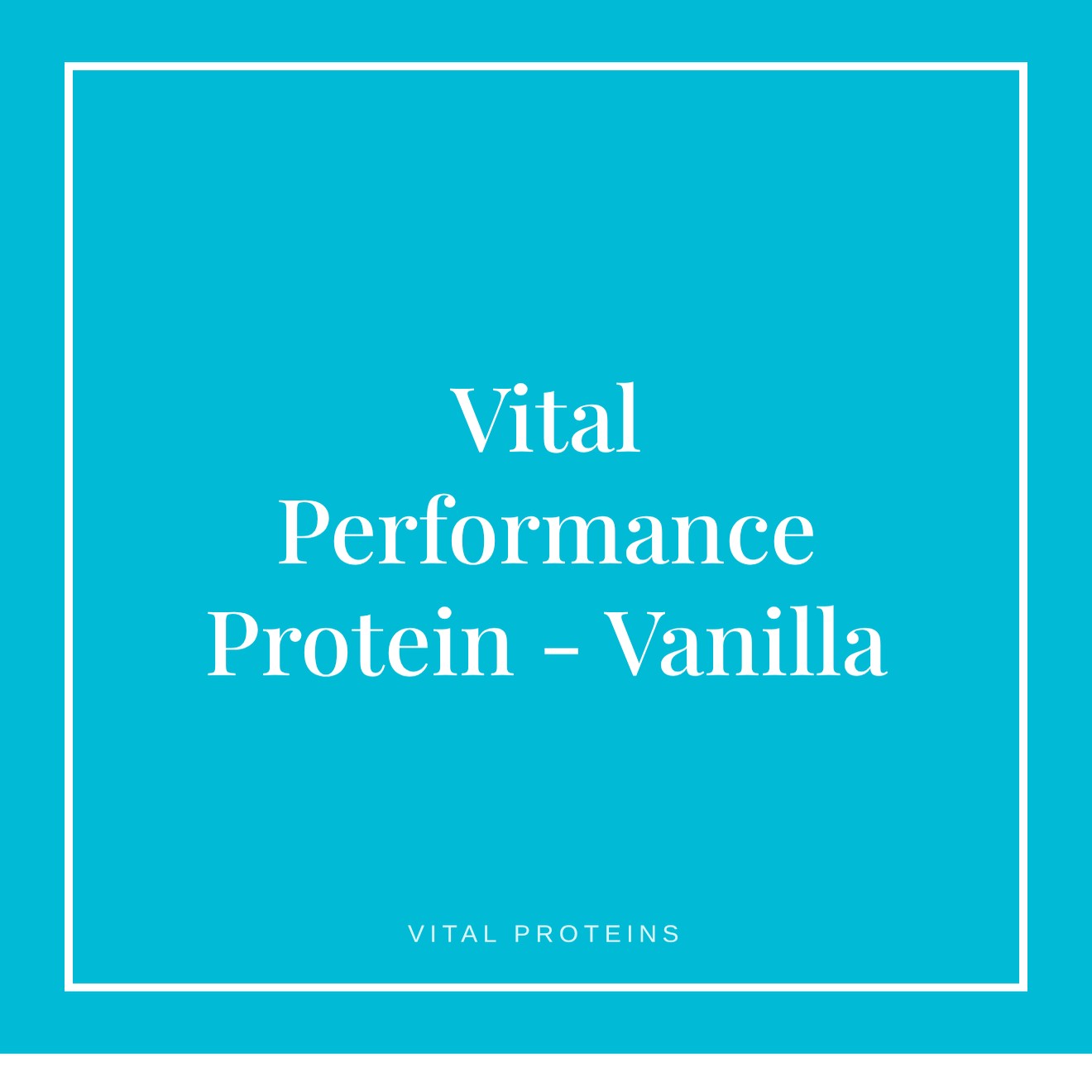 Vital Proteins Vital Performance Protein - Vanilla